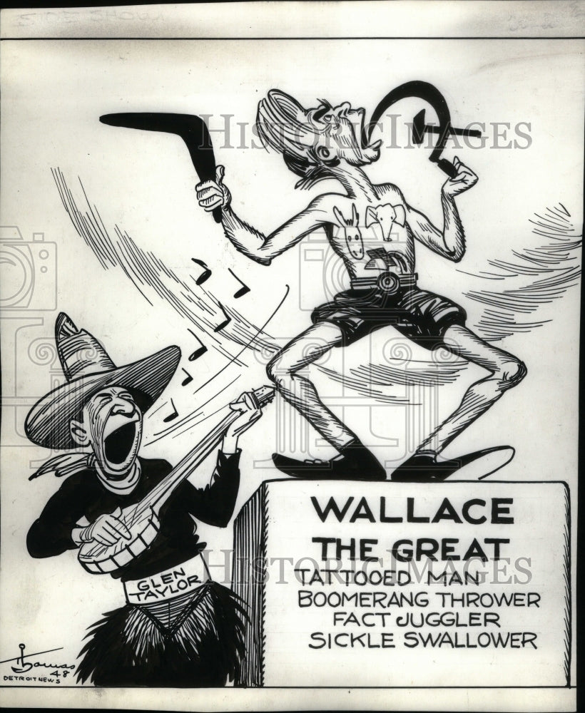 1981 Wallace The Great Political Cartoon - Historic Images