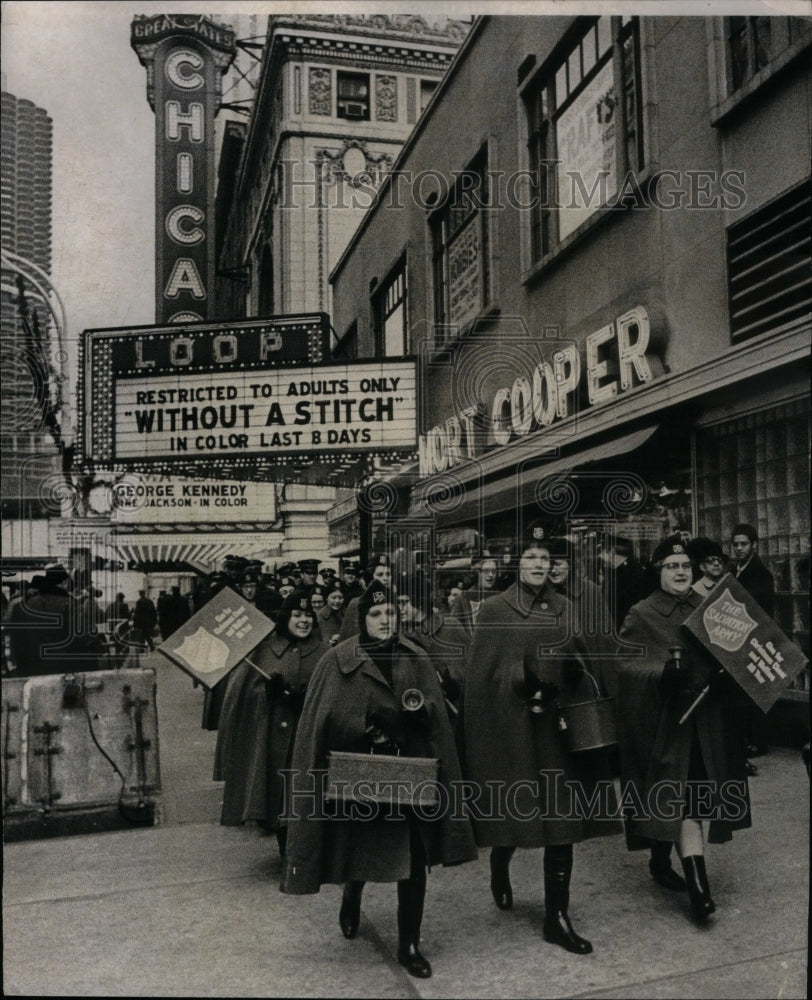 1970 Salvation Army Cadets Kettles Marching - Historic Images