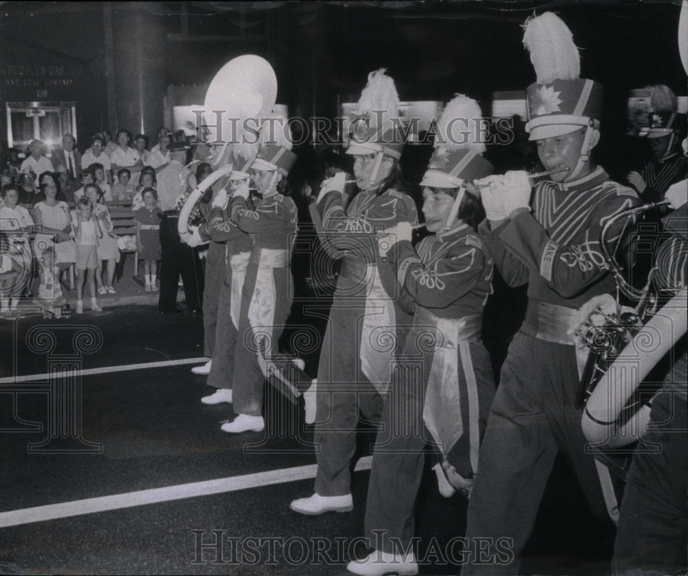 1965 Lake Marching Band Foreign Wars Parade - Historic Images