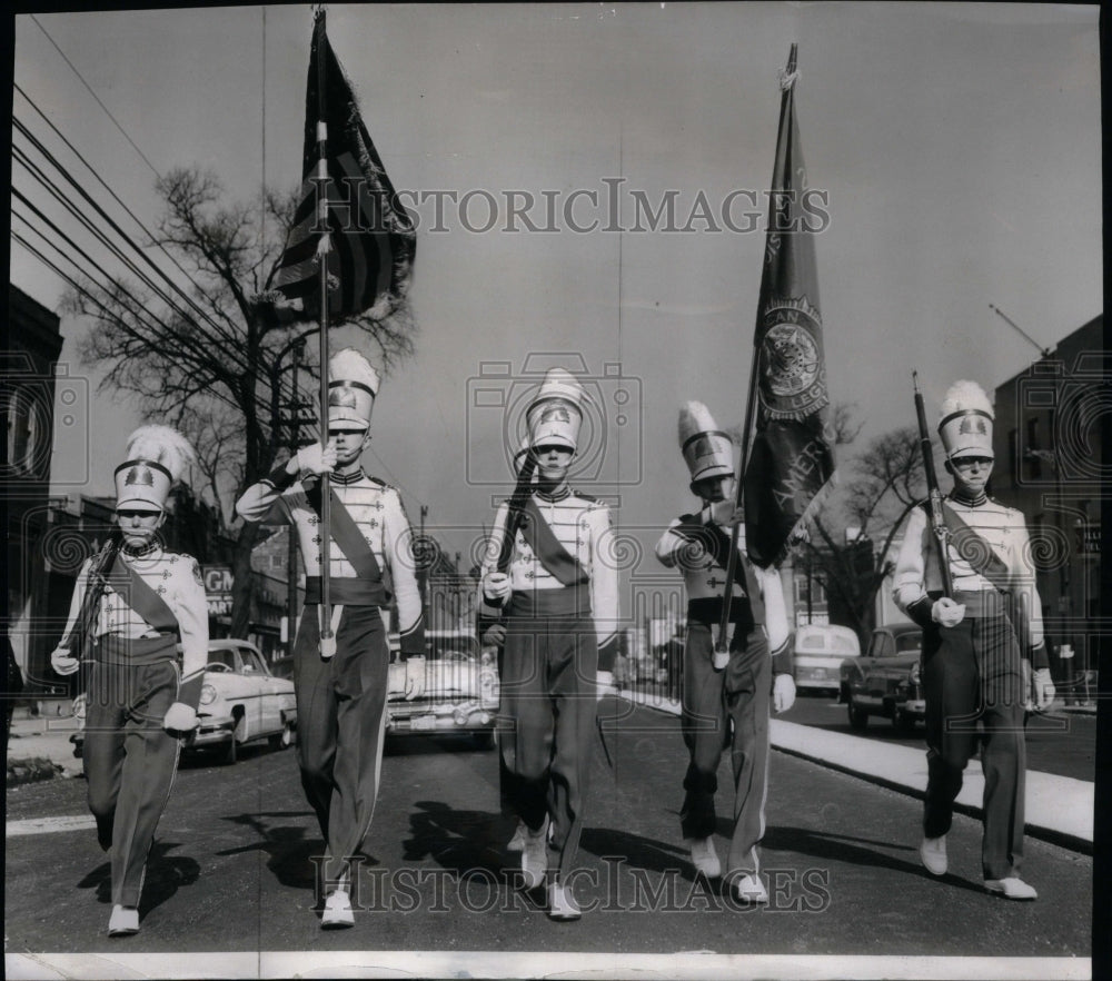 1957 Parade Drum Bugle Corp. Chicago - Historic Images