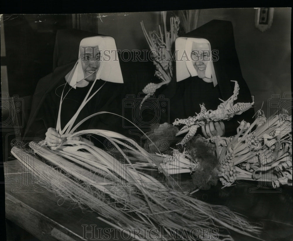 1949 Sister Mary Sinella Corina Palm Sunday - Historic Images