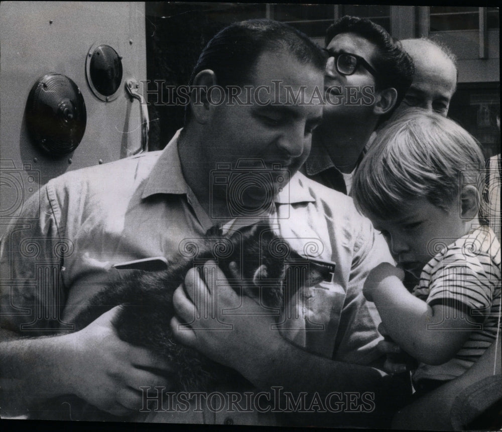 1967 Lincoln Park Zoo Kitchener Raccoon - Historic Images