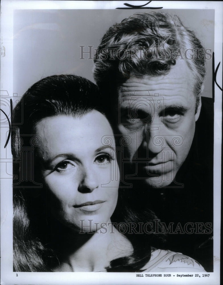 1967, Actors Claire Bloom Jason Robards - RRU36139 - Historic Images