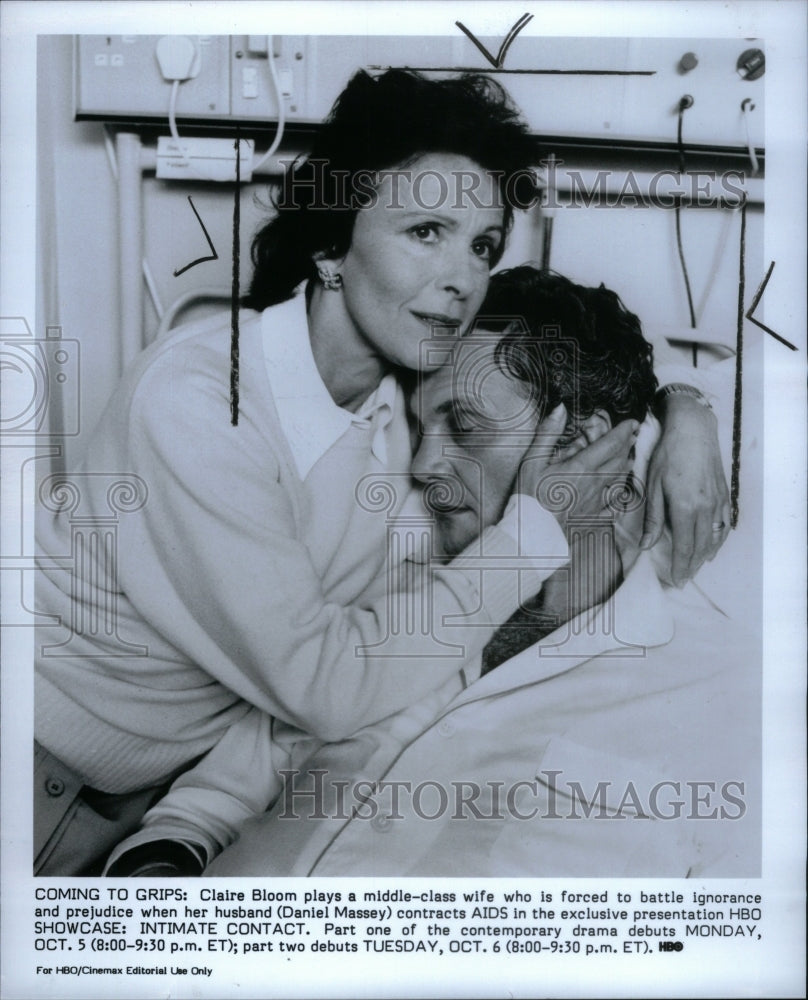 1987 Press Photo Claire Bloom Daniel Massey Actress - Historic Images