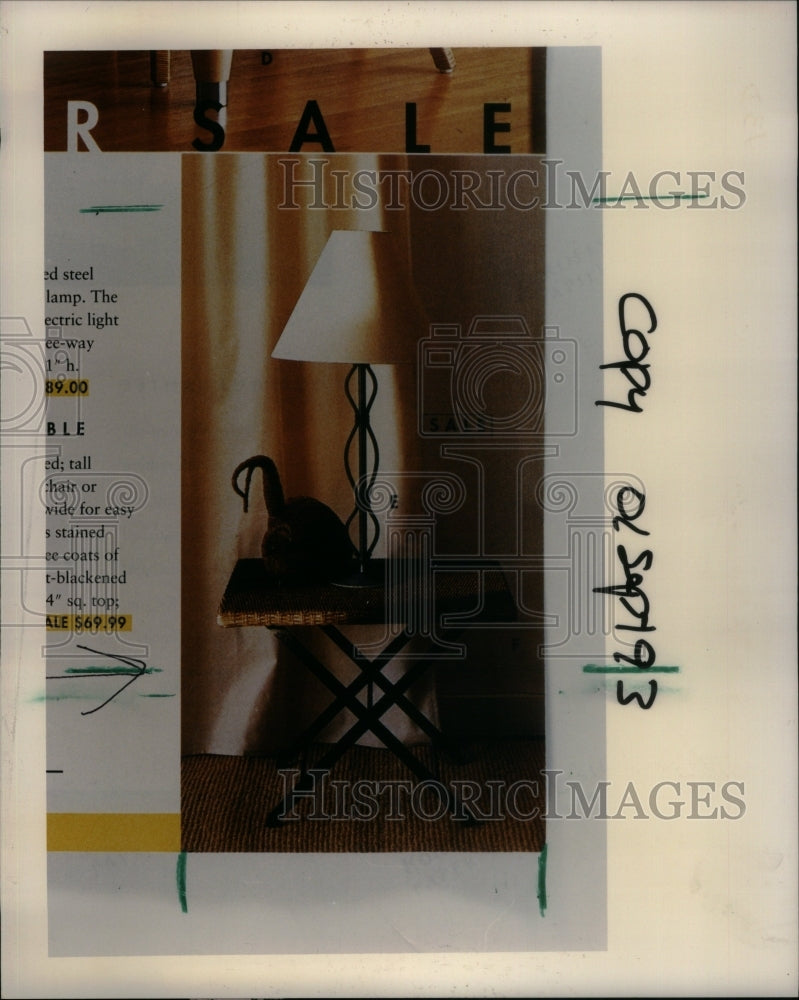 1993 Press Photo Decorative Lamp Catalog Page - RRU36257 - Historic Images