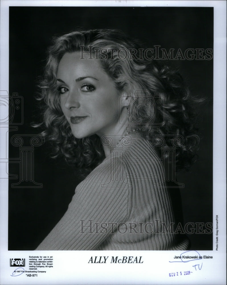 2001 Actress Jane Krakowski "Ally McBeal" - Historic Images