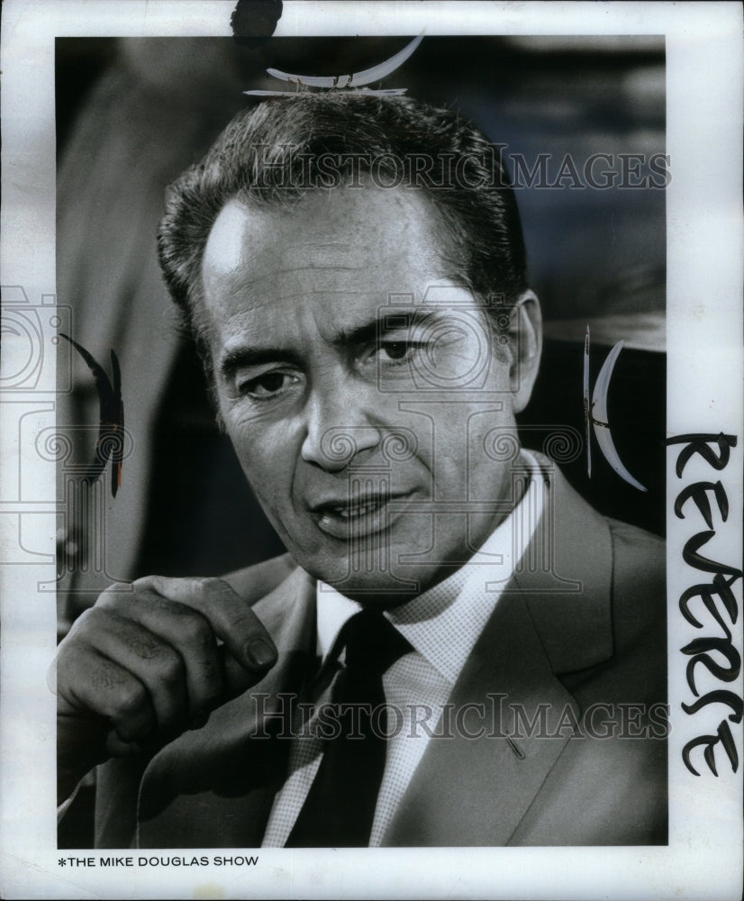 1968 Press Photo Actor TV Host Rossano Brazzi - Historic Images