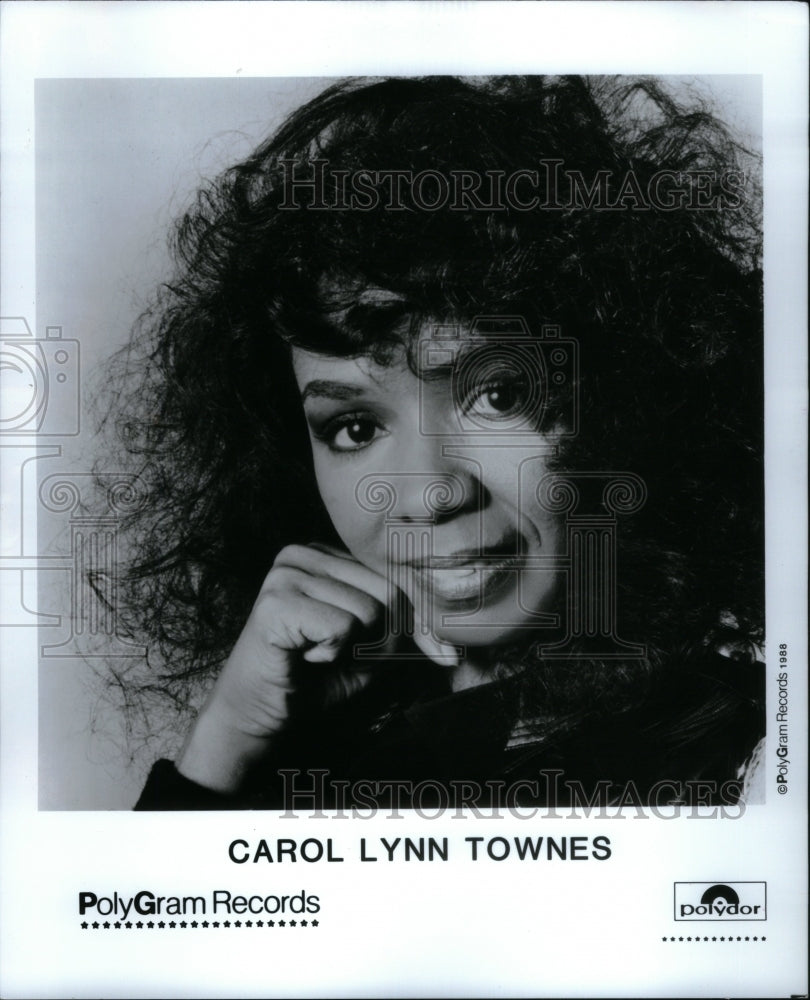 1988 Carol Lynn Townes Soul Gospel Singer - Historic Images