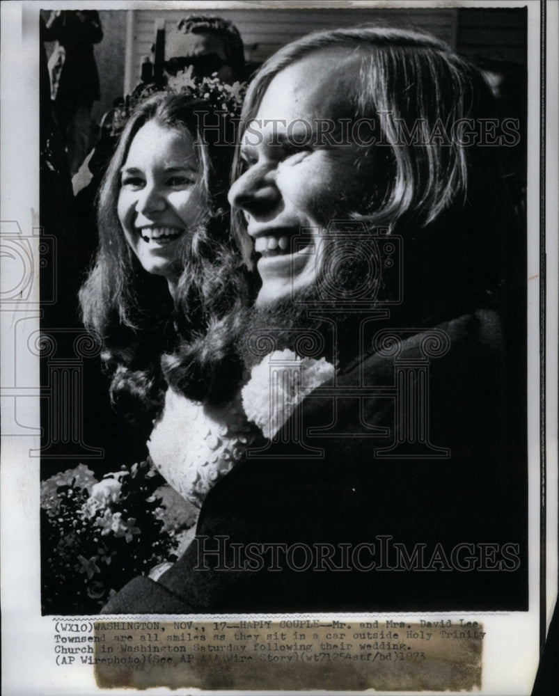 1973 Press Photo Mr. and Mrs. David Lee Townsend - Historic Images