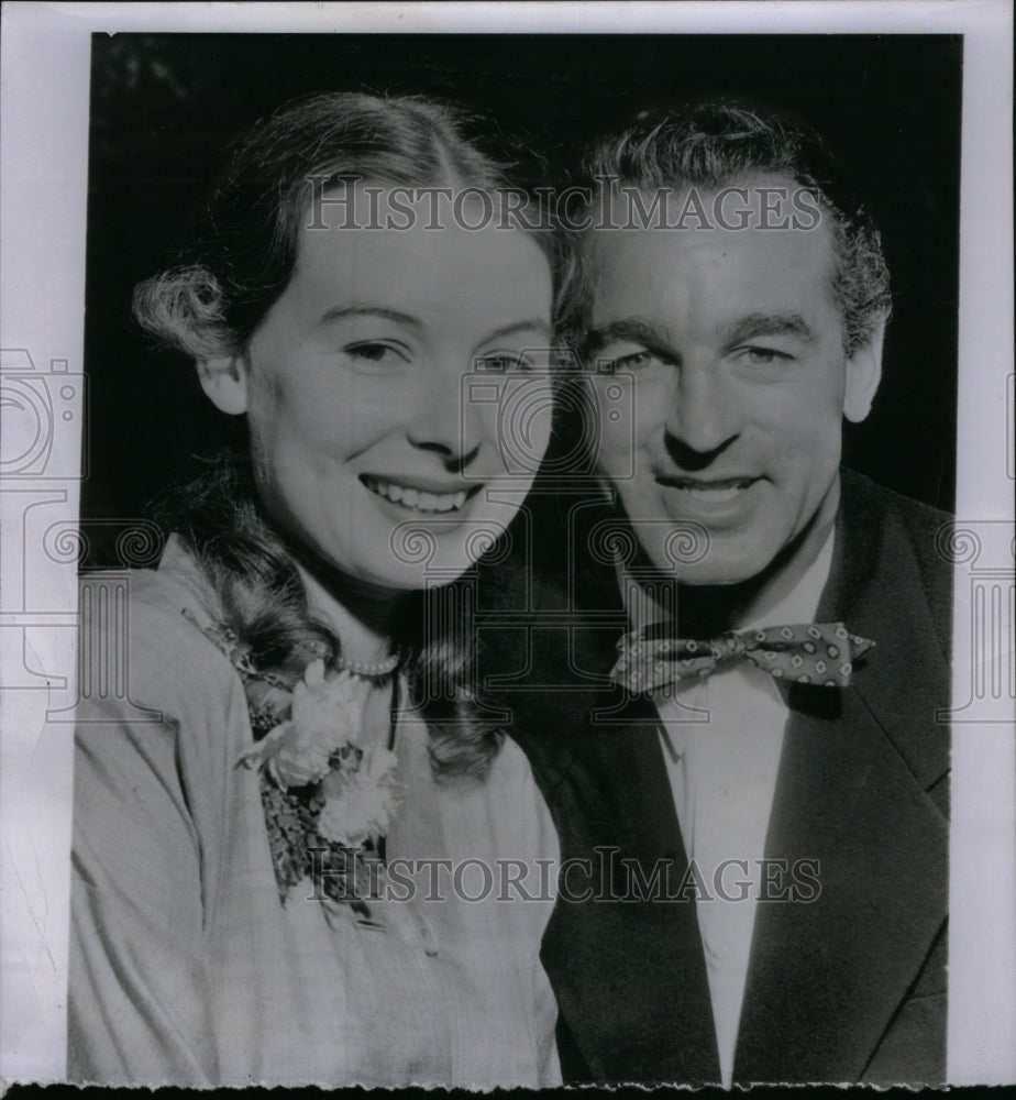 1950 Press Photo William Grant Sherry Marion Richards - Historic Images