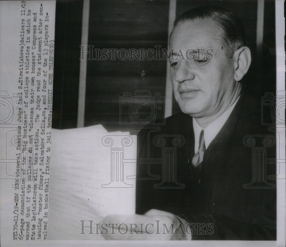 1951, Judge Saul S. Streit. - RRU37035 - Historic Images