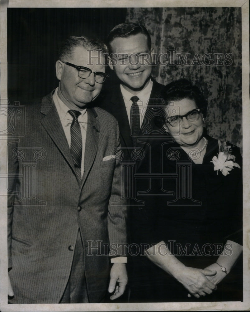 1960, Michigan Gov. John Swainson &amp; Parents - RRU37473 - Historic Images