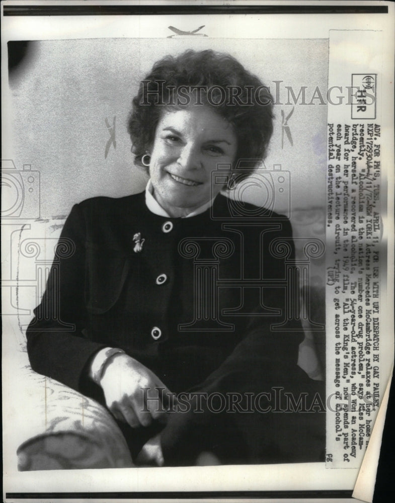 1972, Carlotta Mercedes American Actress - RRU37873 - Historic Images