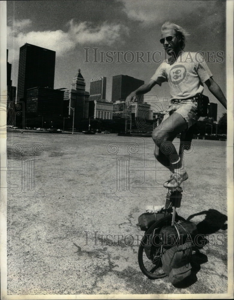 1978 Press Photo Coast wheel Bob McIntyre portland - Historic Images
