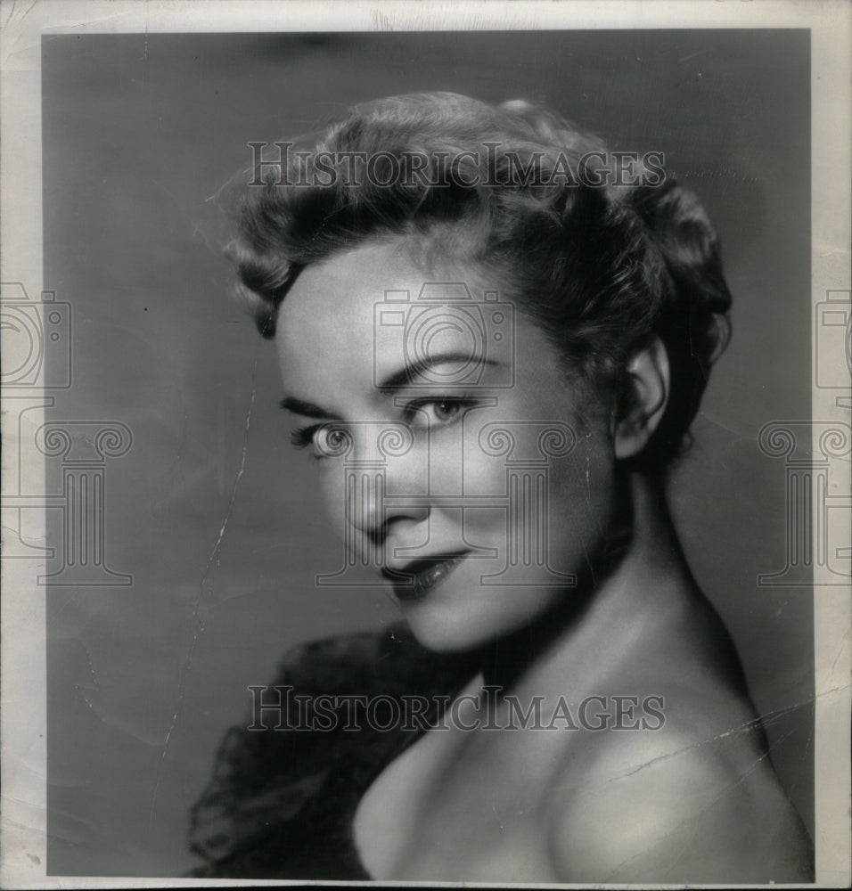 1956 Press Photo Audrey Totter American Actress Film - Historic Images