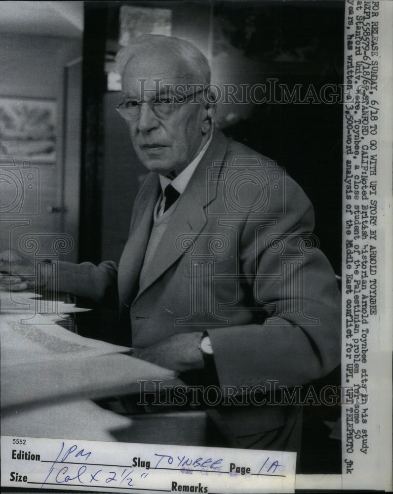 1967 Arnold Tonybee British Historian - Historic Images