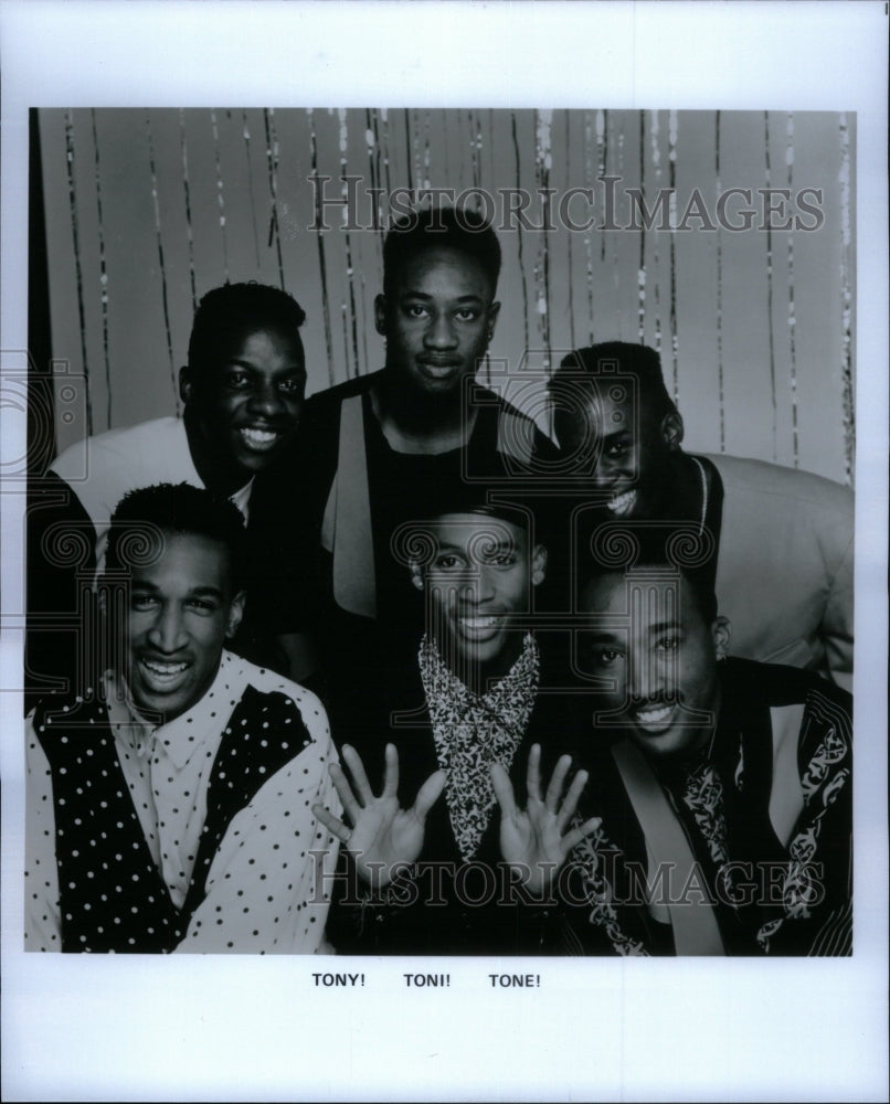 1989 Press Photo Tony! Toni! Toné! American Soul Group - Historic Images