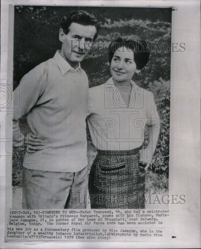 1959, Peter Townsend Marie Luce Margaret Wed - RRU39651 - Historic Images