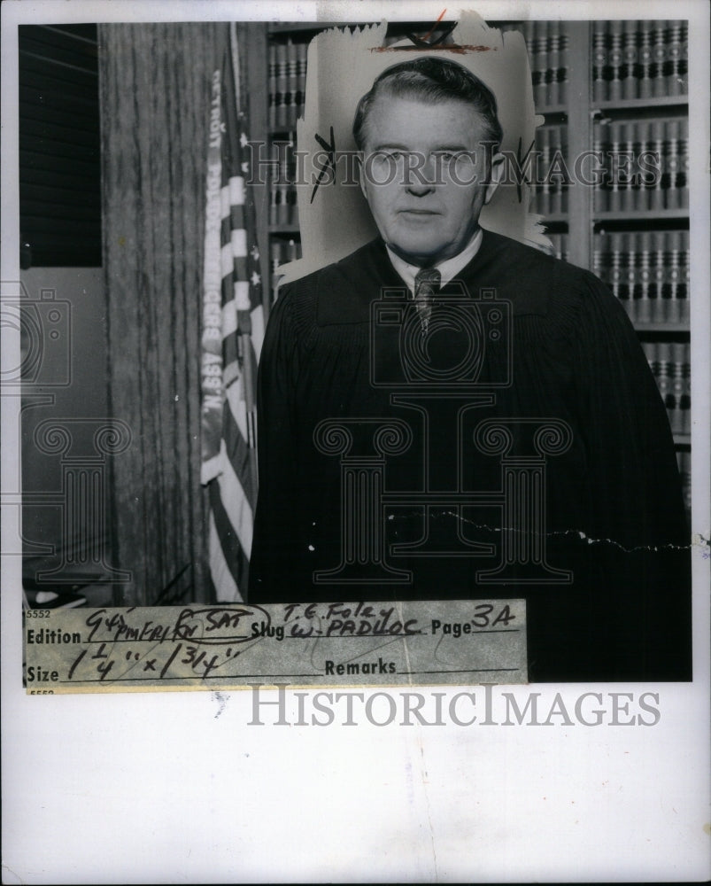 1974 Thomas E.Foley Court Judge - Historic Images