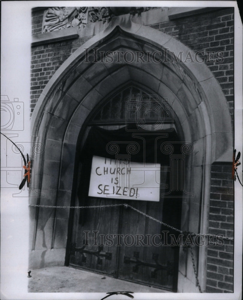 1970 Entrance Visitation church Detroit - Historic Images