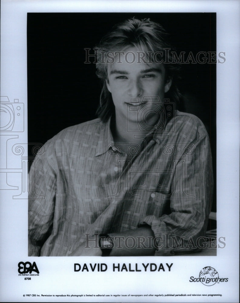 1988 David Hallyday Singer Songwriter Racer - Historic Images