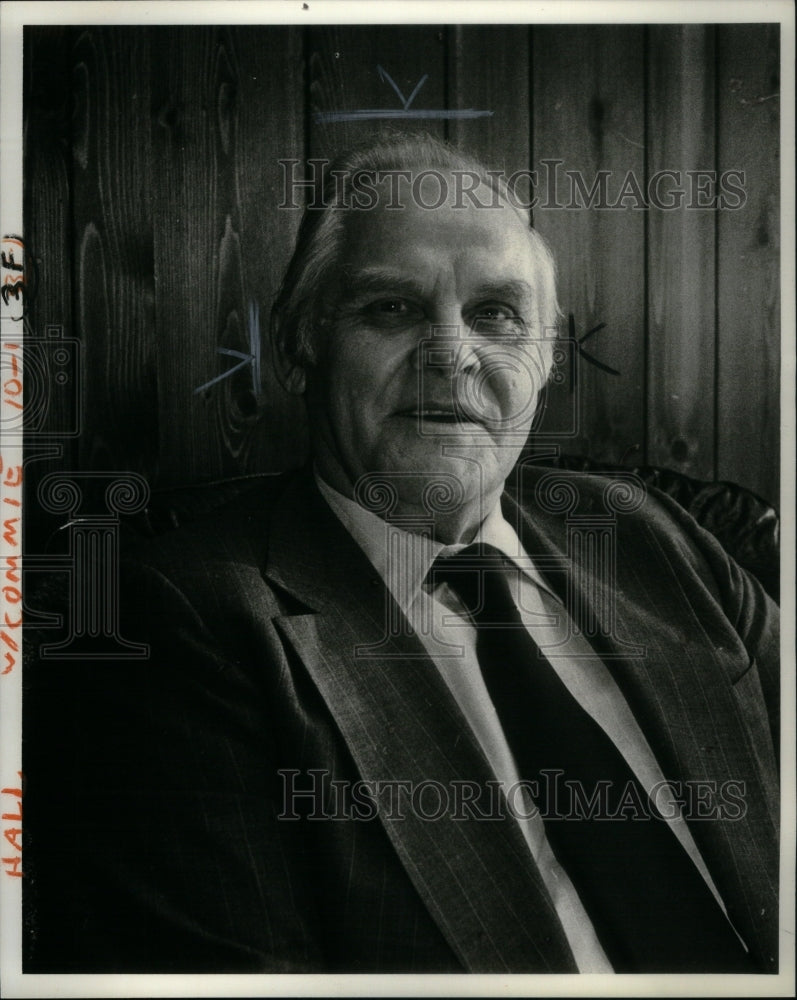 1980 Press Photo Gus Hall American politician Communist - RRU40289 - Historic Images