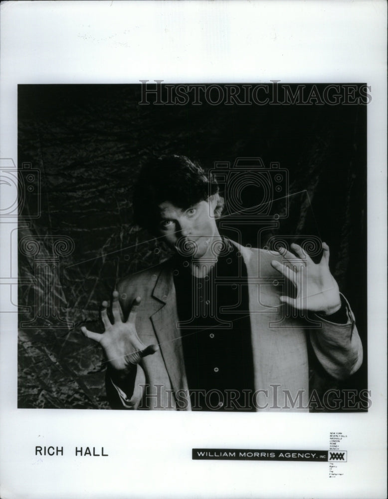 1992, Rich Hall American Standup Comedian - RRU40313 - Historic Images