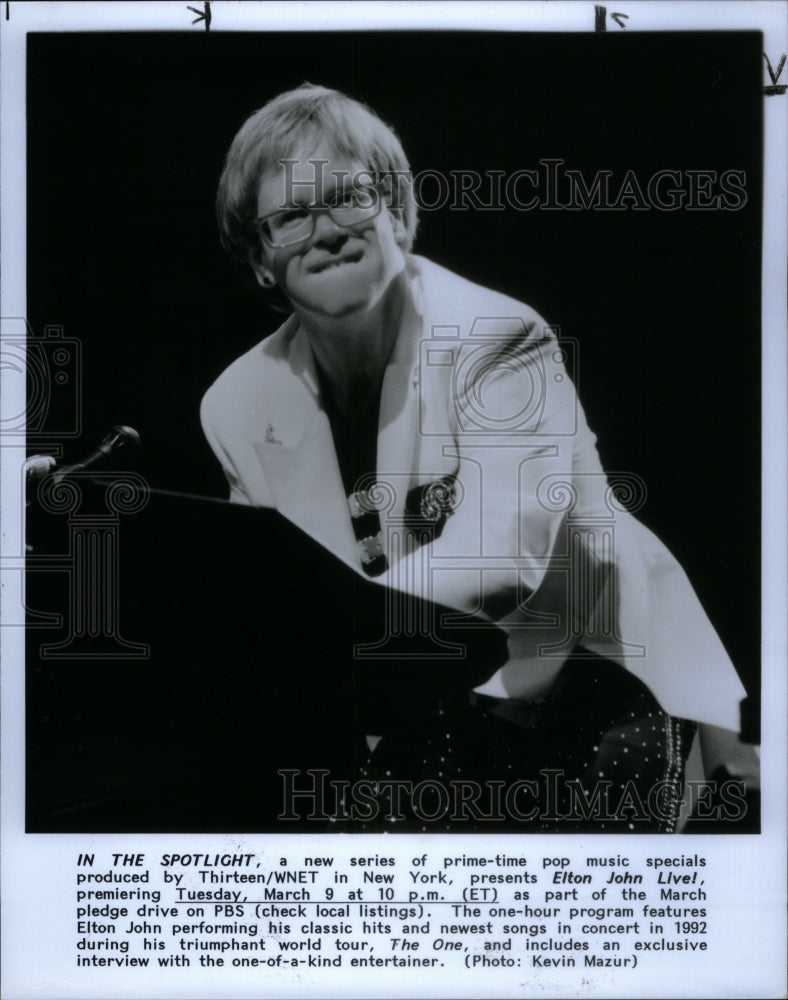 1994 Press Photo Elton John English Singer Composer USA - Historic Images