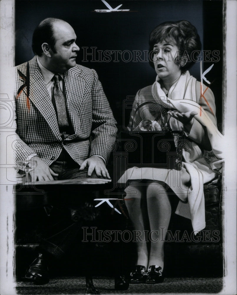 1970 Actor James Coca Actress Doris Roberts - Historic Images