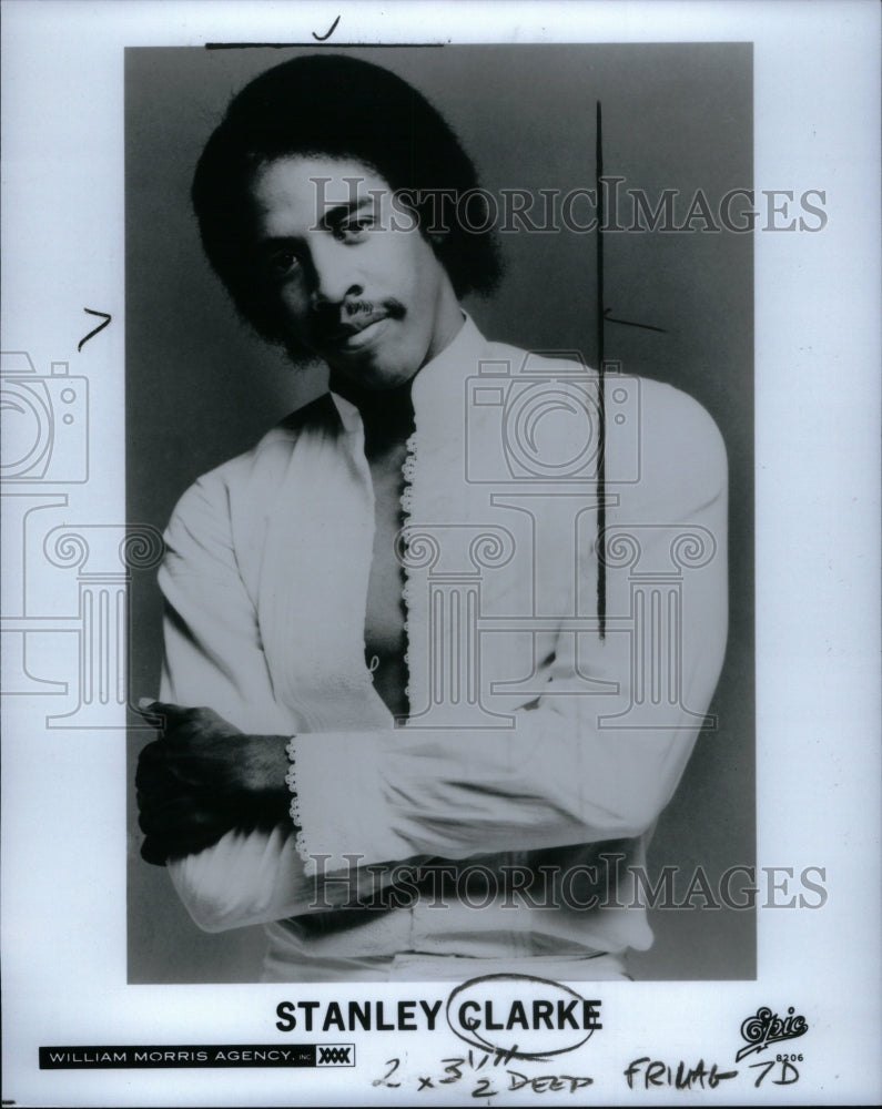 1984 Press Photo Stanley Clarke American Jazz Musician - RRU40679 - Historic Images