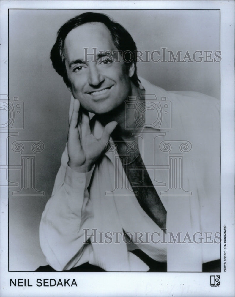 1982, Neil Sedaka American Singer Pianist - RRU40781 - Historic Images