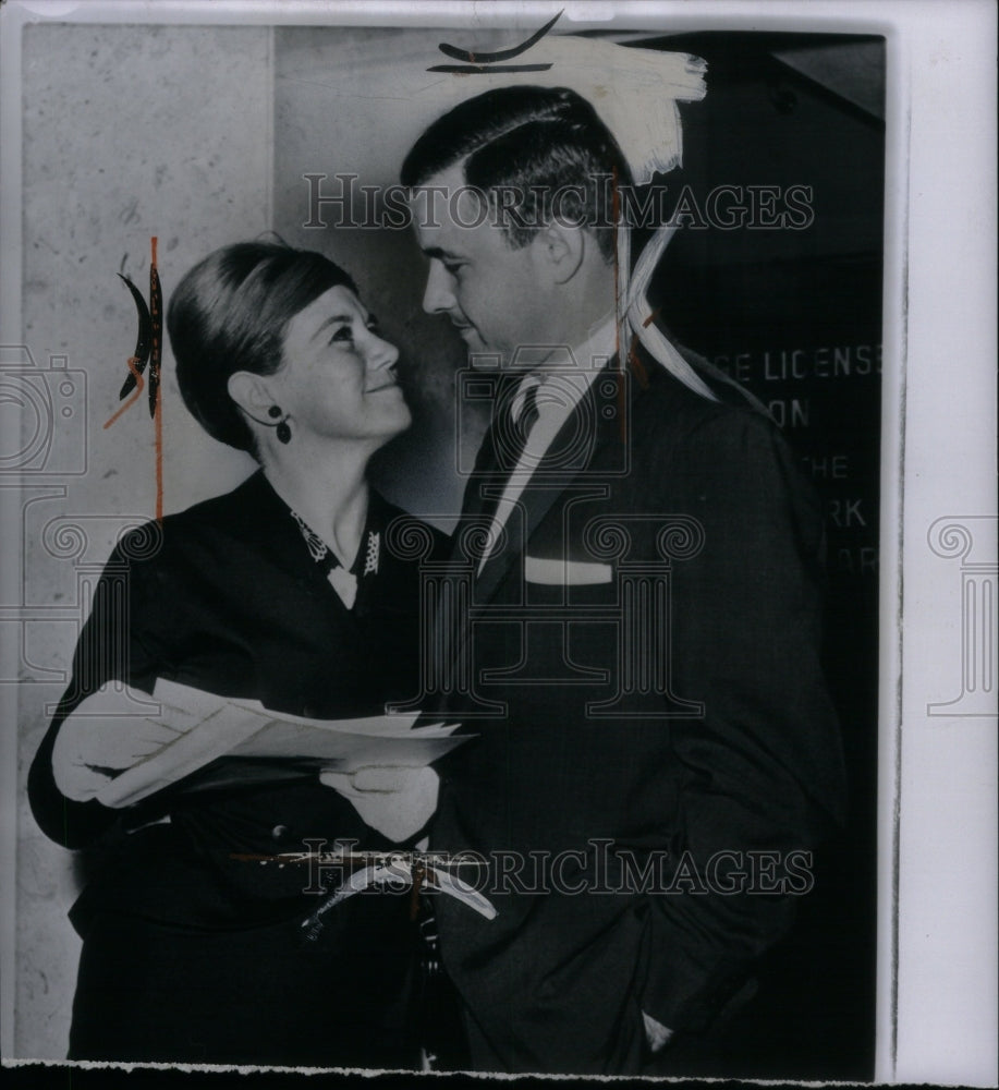 1962 Kathy Nolan Dick Hedkencamp marriage - Historic Images