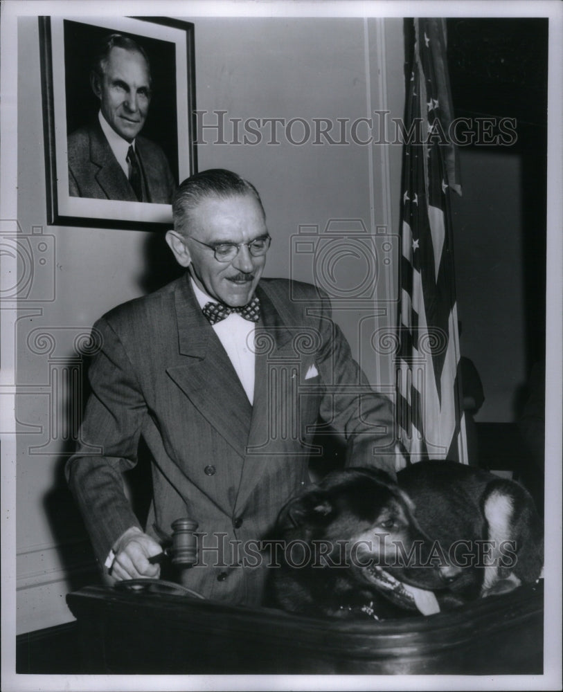 1955 Press Photo William H Broomhall Dearborn Police - RRU41159 - Historic Images