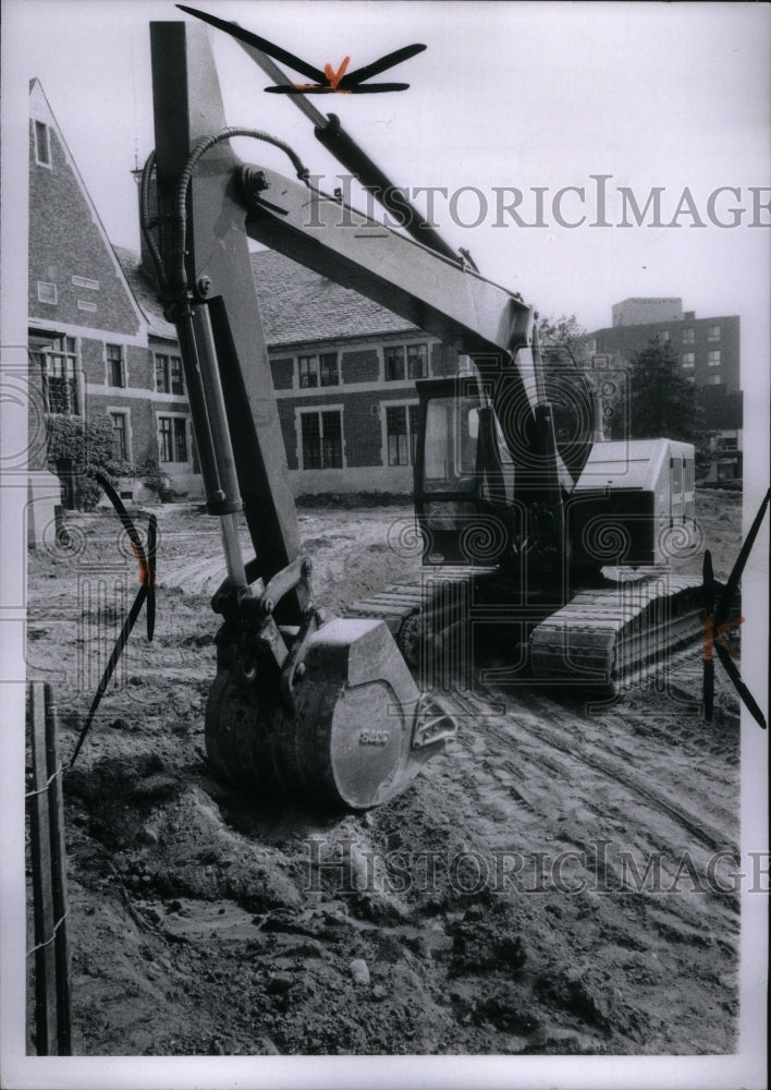 1970 Construction On City Hall, Michigan - Historic Images