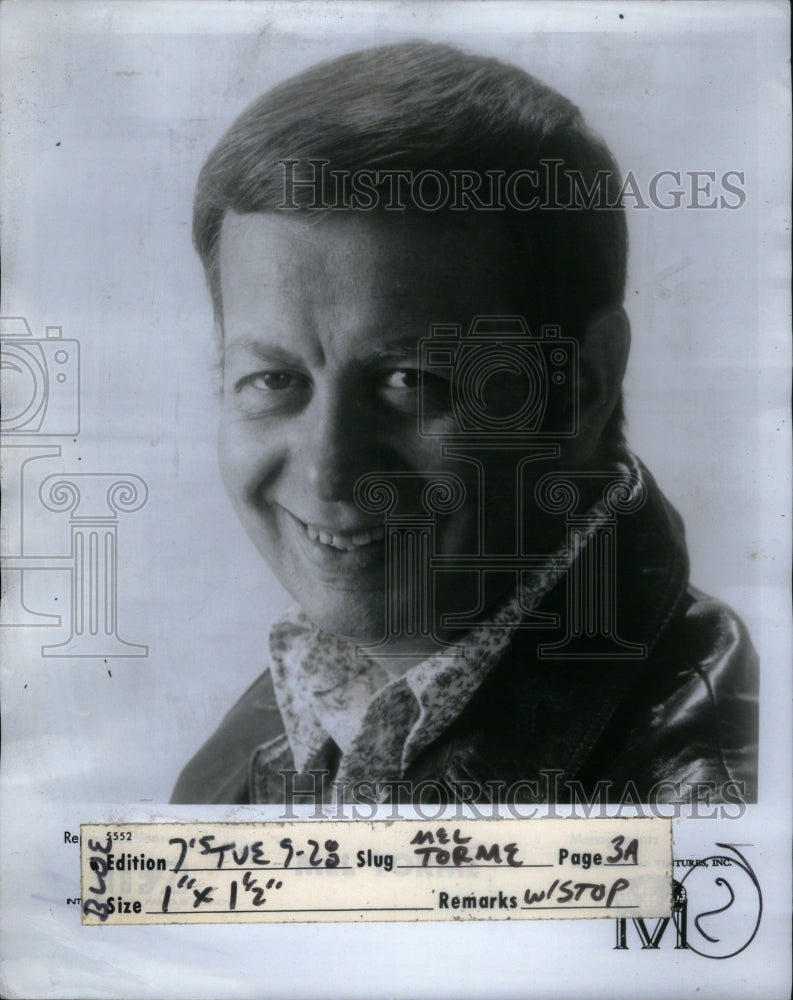 1972 Mel Torme Velvet Fog Jazz Singer - Historic Images