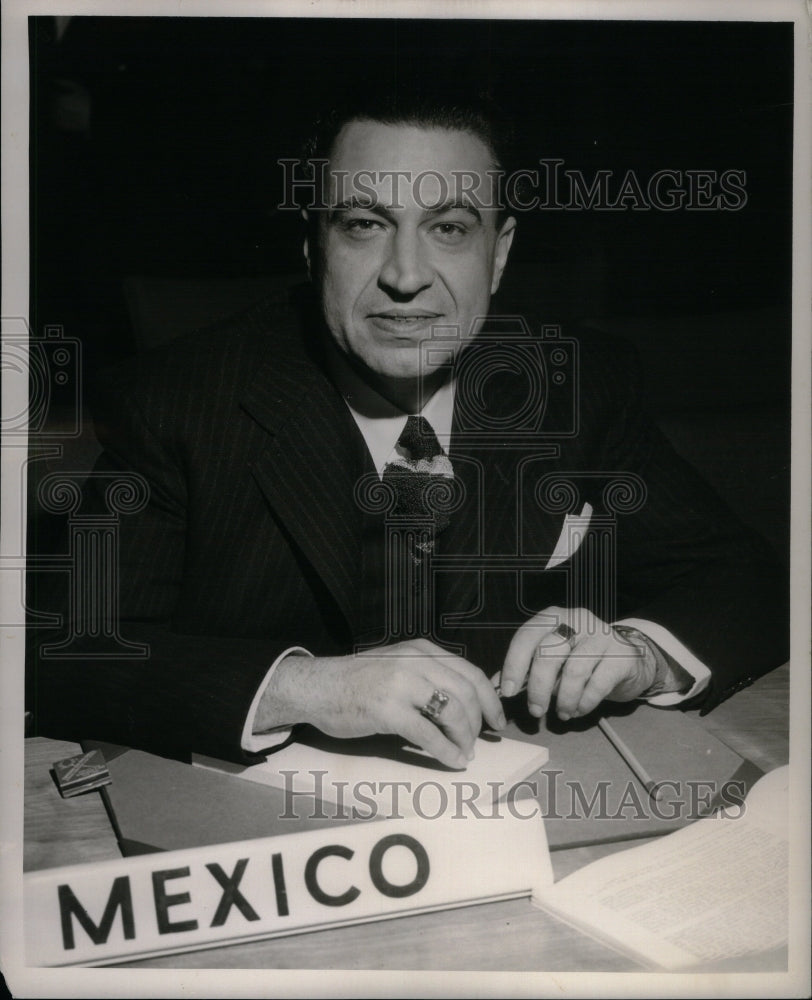 1948, Jaime Torres Bodet Foreign Minister - RRU41407 - Historic Images