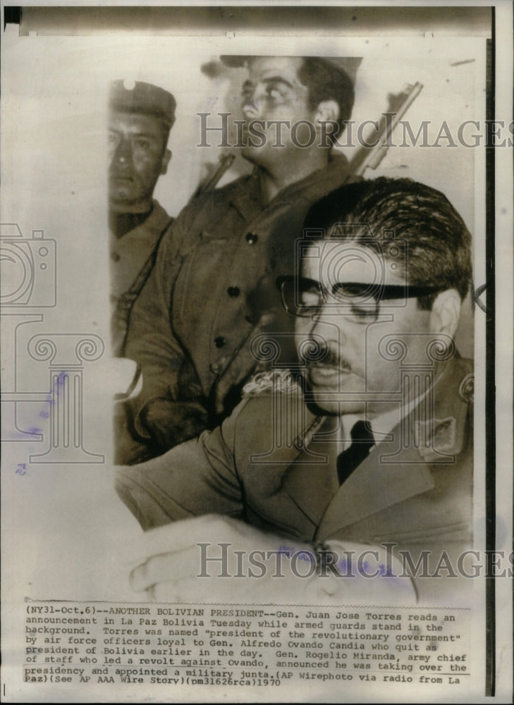 1970, General Torres Bolivia president guard - RRU41421 - Historic Images