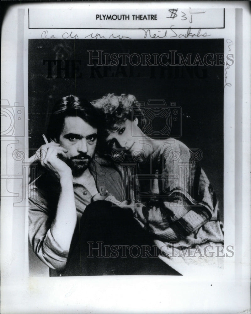 1984 Jeremy Irons Glenn Close Real Thing - Historic Images