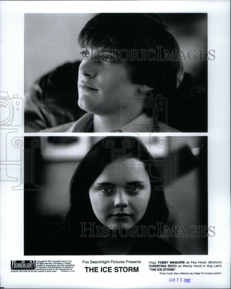 2002 Press Photo Tobey Maguire Christina Ricci Actor - RRU42161 - Historic Images