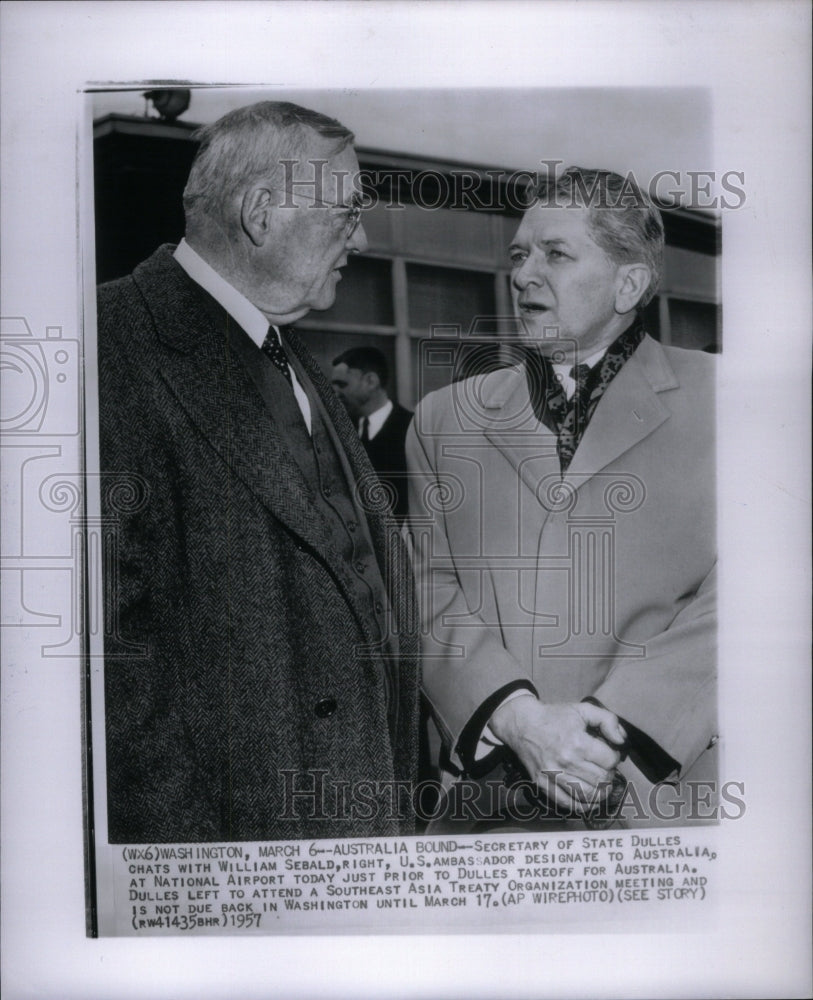 1957 Secretary of State Dulles,Wm Sebald - Historic Images