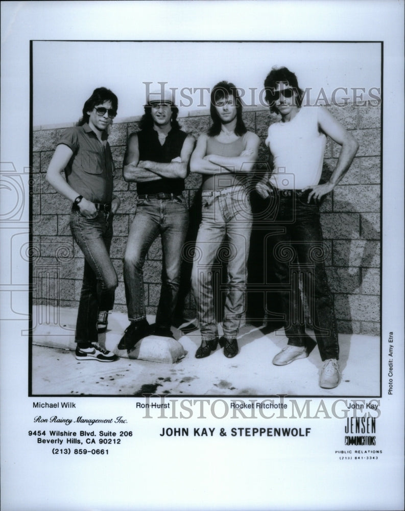 1988 Press Photo John Kay & Steppenwolf - Historic Images