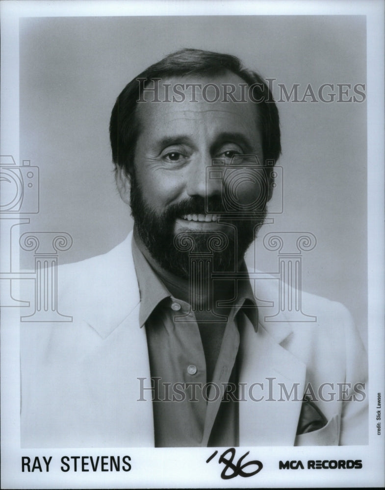 1986 Press Photo Ray Stevens Singer MCA Records Music - Historic Images