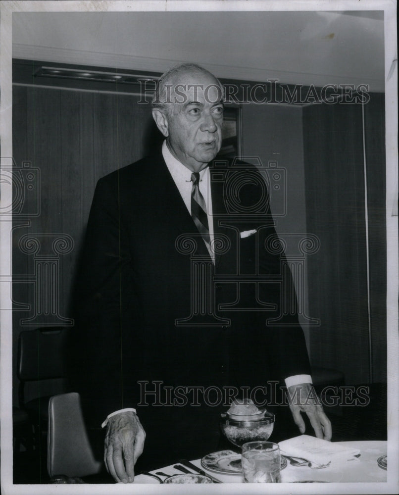 1967 Hotel Businessman Standing Dinner Pick - Historic Images