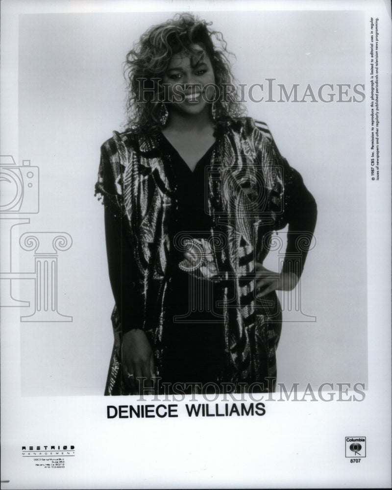 1988 Press Photo Deniece Niecy Williams Singer - Historic Images