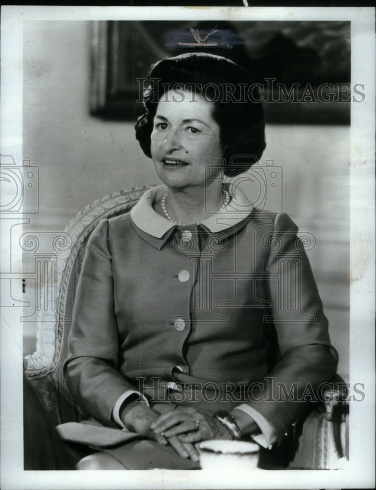 1970 Lady Bird Johnson First Lady - Historic Images