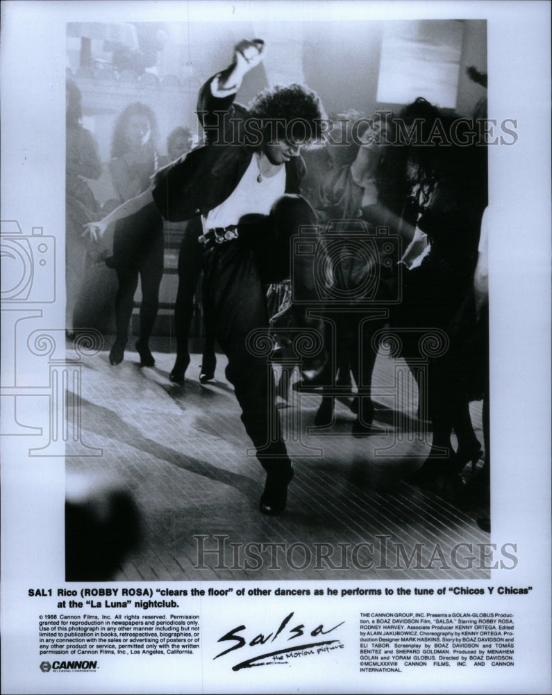 1988, Salsa Film Dancing Scene Robby Rosa - RRU43893 - Historic Images