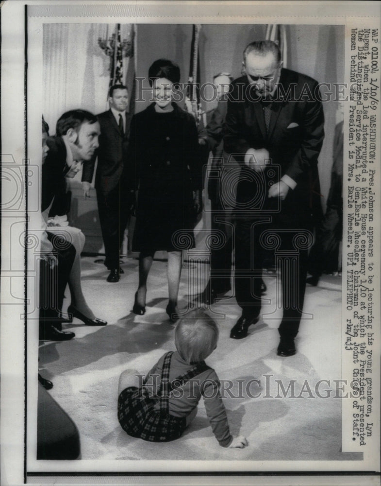 1969 Johnson White House Ceremony grandson-Historic Images