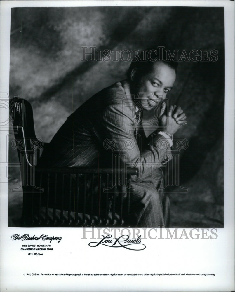 1991 Press Photo Lou Rawls Singer Music Festiva Oakland - Historic Images