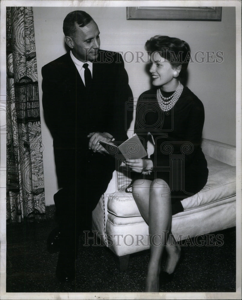 1961 Press Photo Miss Patti Picken Michigan Paul Miller - Historic Images