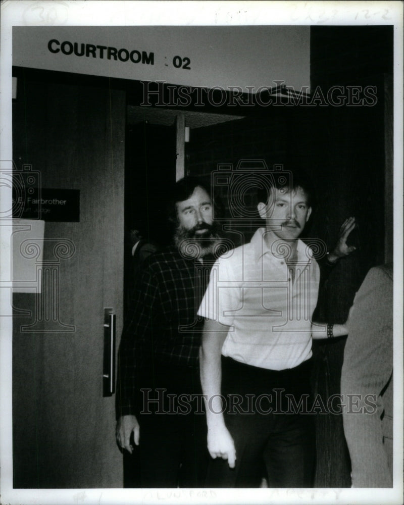 1986 Press Photo David Lunsford on trial - Historic Images